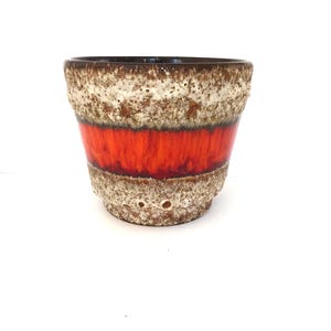 FAT LAVA プランター 【Jopeko】 Jopeko Fat Lava Planter Orange Red Vintage German Ceramics 1960's