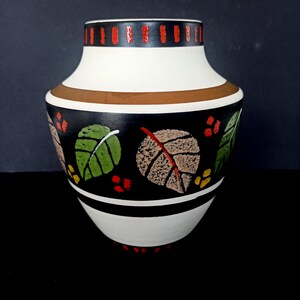 Dümler&Breiden Vintage Vase Hand Painted  1960's 1970's West German Pottery