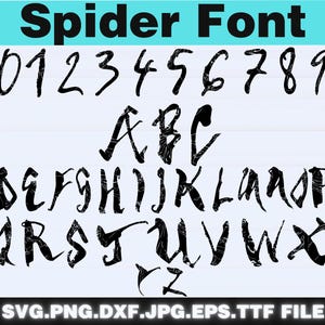 Spider Font SVG | Superhero Alphabet Letters | Spider Web Font for Cricut,  Hero Birthday Font, SVG, PNG, dxf,  Instant Download