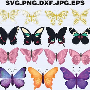 Butterfly SVG Bundle | Papercut Butterfly Template | Laser Cut Butterfly | Butterfly Cut File | Paper Cut Out | For Silhouette & Cricut