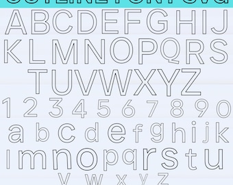 アウトラインフォント アウトライン文字 中空フォント 太字