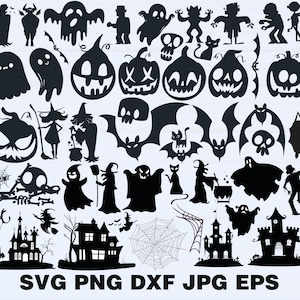 Halloween SVG Bundle, Halloween Cut Files for Cricut, Halloween Clipart, Halloween png Bundle, Spooky SVG, Witch SVG, Halloween Quotes
