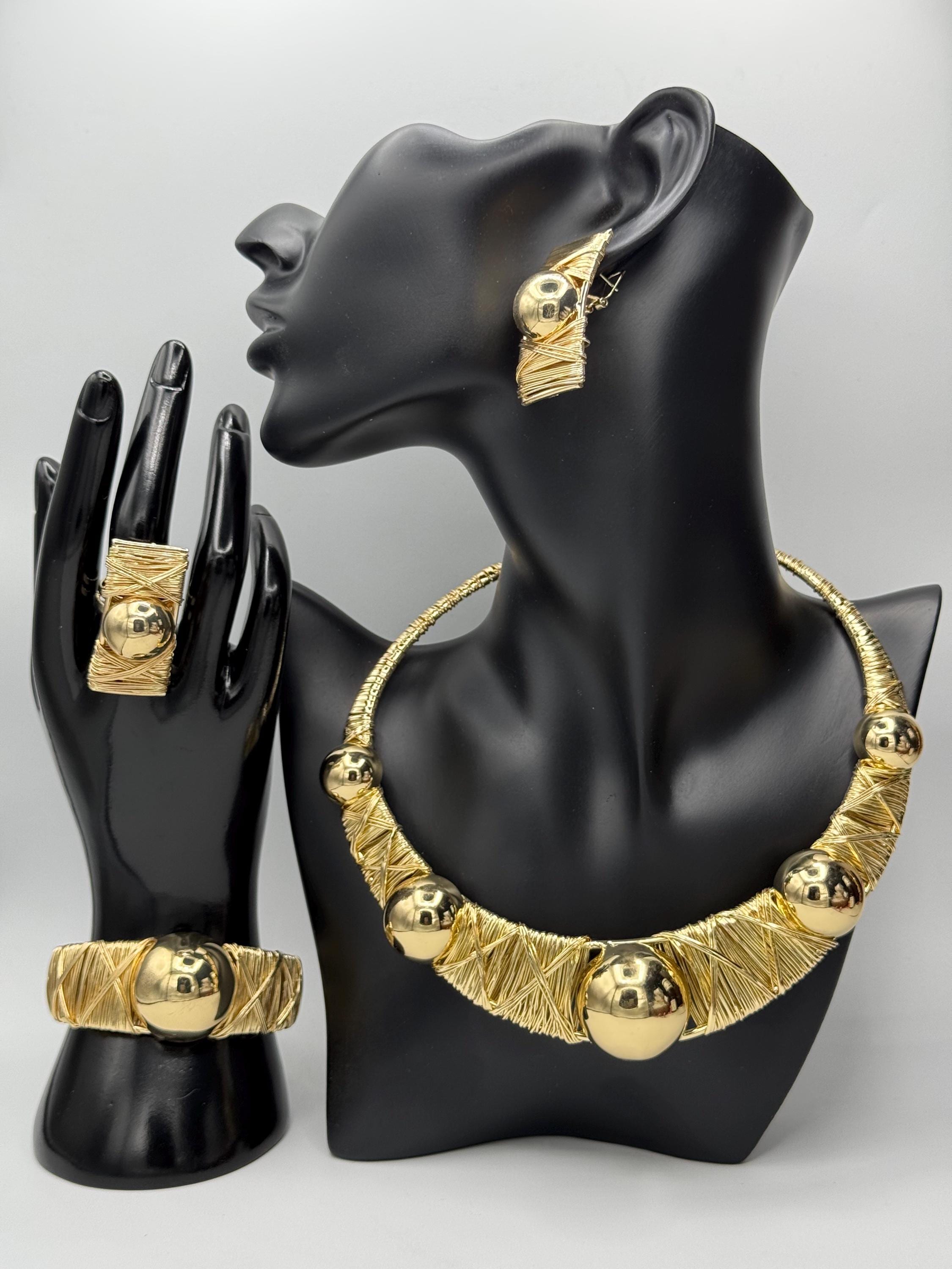 18k Gold Plated Brazilian Jewelry Set