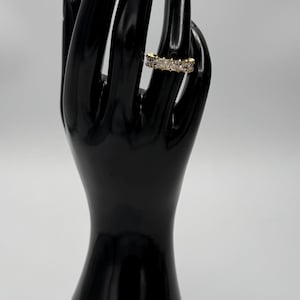 Yhpup Edelstahl Zarter Zirkon Ring