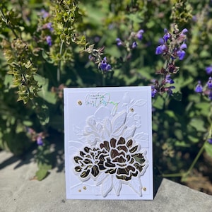 Floral Happy Birthday Card