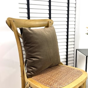 All Size Chestnut Brown Velvet Cushion Cover Luxury Cushio Throw Cover Handmade Velvet Pillow Case With Zipper For Sofa Soft, 21 Colors