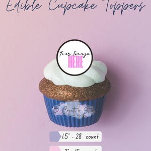 Custom Edible Cupcake Toppers