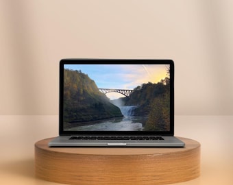 Letchworth State Park Waterfall Print: Upstate NY Autumn Landscape (Digital Download)