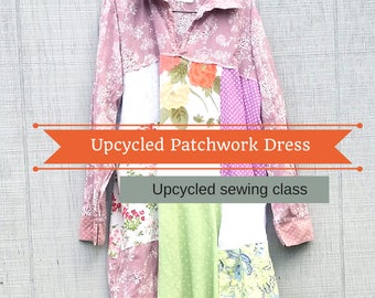 Patchwork Sewing, Upcycled Sewing Classes, Womens Sewing Tutorial, Tutorial Diy, Refashioned Clothing, How To Sew Book, Pdf Tutorial