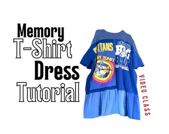 NEW Class - Memory T-Shirt Dress Tutorial, BONUS Bag Video, CreoleSha Classes, Handbag Class