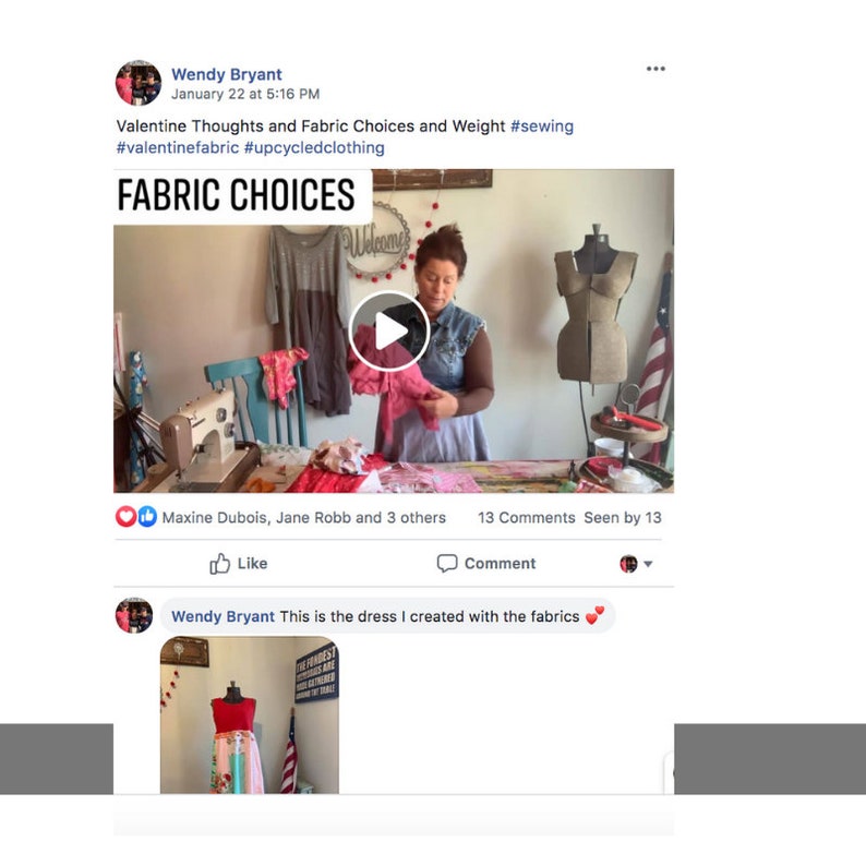 One Year membership Learn How to sew Upcycled Clothing and Etsy