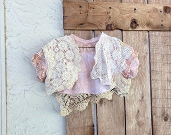 Layered in Lace Collection: Shrug, Bolero, Wedding, Vintage Doily