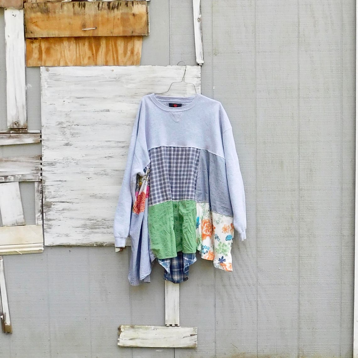 Upcycled Clothing Plus Size Tunic Upcycled Dress Recycled | Etsy