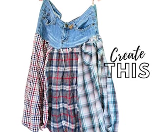 NEW Skirt Sewing Classes, Upcycled Sewing, Video, DIY, Refashion, Reclaimed, Repurposed, Tutorials,