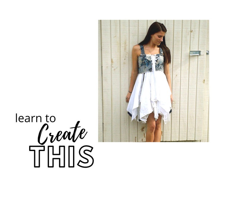 NEW Sewing Party Dress Class PDF Class Upcycled Sewing Etsy