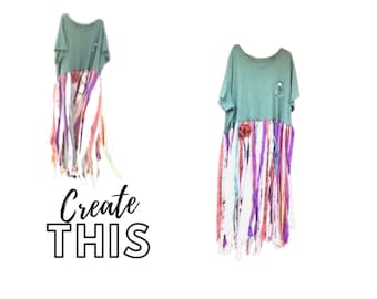 Clase de costura para crear vestidos reciclados: Tutoriales de transformación DIY (Descarga en PDF)