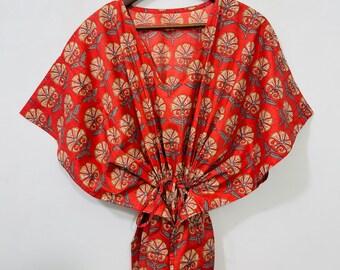 Floral Boho Kaftan Maxi Dress | Women Beach Cover Up, Handmade Lightweight Resort Wear