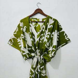 Handmade Cotton Kaftan, Boho Loungewear Dress, Indian Women Kaftan