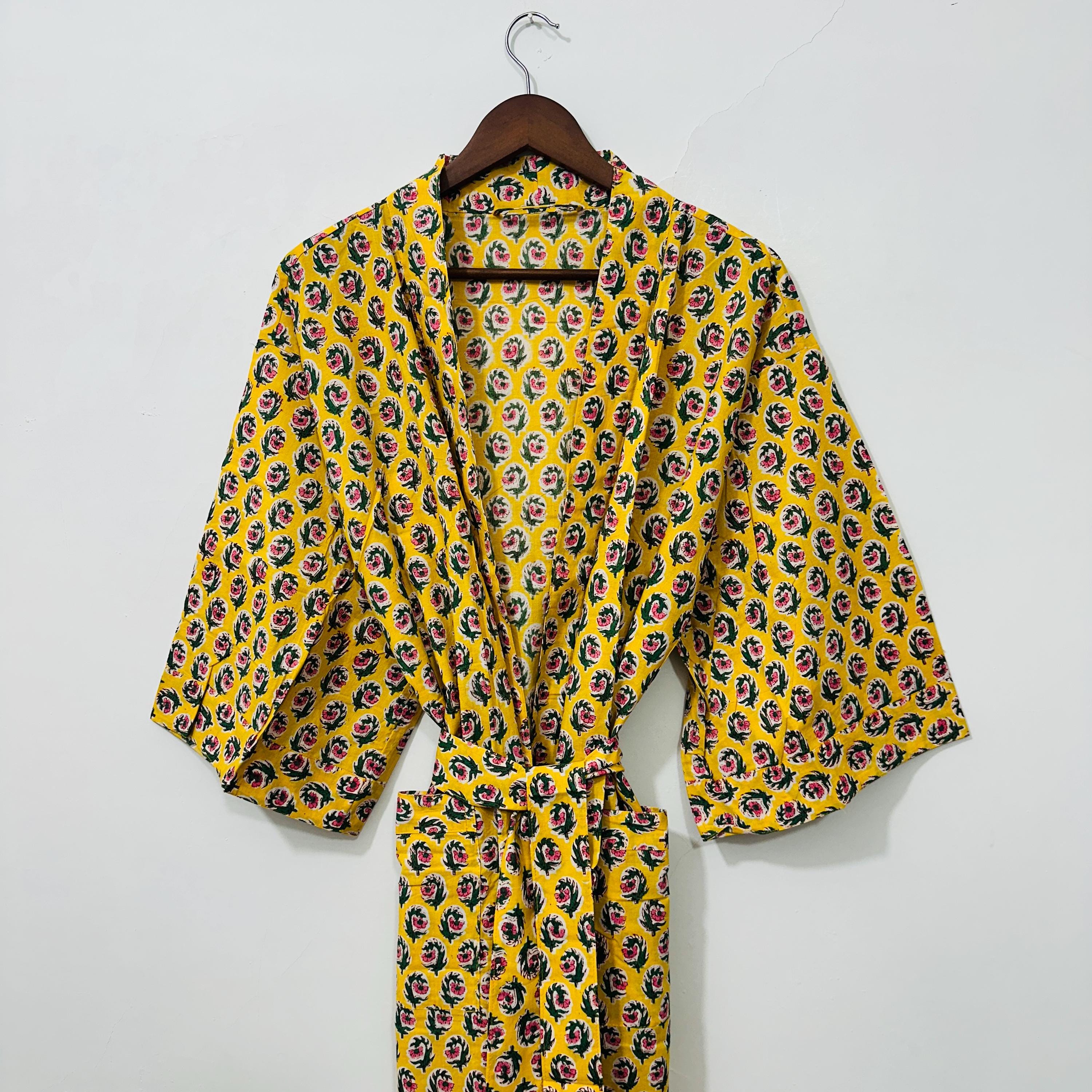 Handmade Cotton Kimono Robe for Women, – Lightweight Cotton Kimono, Gift For Her,  Stylish Kimono,