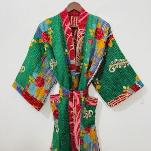 Vintage Indian Kantha Jacket – Handmade Boho Patchwork Coat