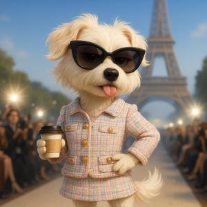 Chanel Dog Art - Etsy