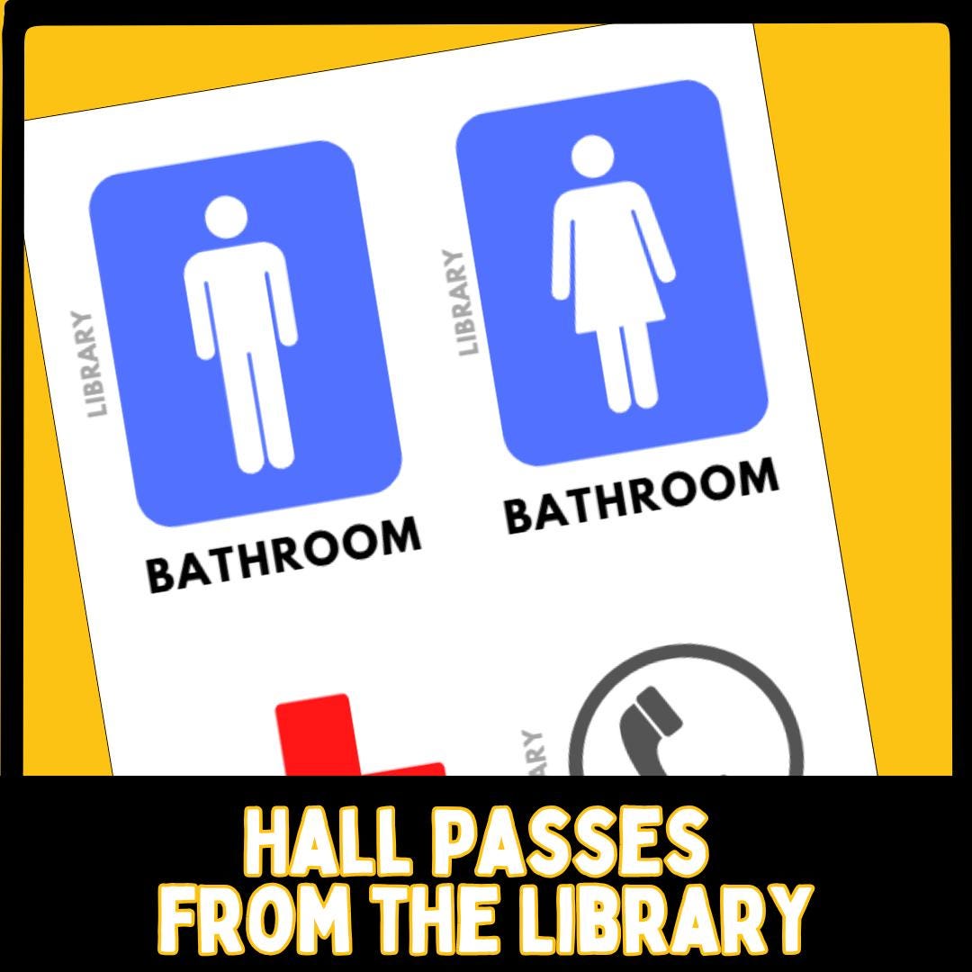 Student Library Pass Library Hall Pass System | Easy Student Passes for Your Library - Etsy