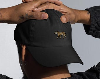 Japanse tijgerpet met borduurwerk – Gouden tijger, tijgerkunst, Japanse kunst en esthetiek, wolken, cadeau, baseballpet, hoed