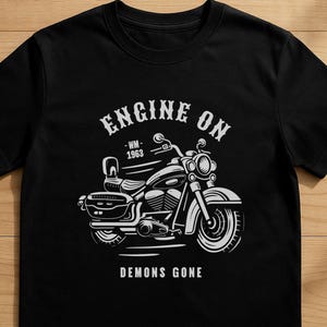 Personalized T-Shirt Motorbike Gift for Bikers Shirt Motorcycle Harley Shirt for Men Custom Gift for Him Motorbike Rider Vintage Biker
