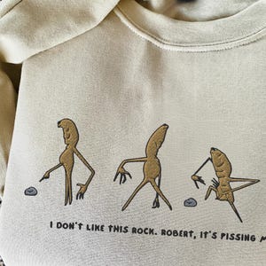 Felpa con ricamo Marcus the Worm - Maglietta Marcus the Worm, maglione ricamato, maglietta divertente, personalizzazione del meme Marcus the Worm