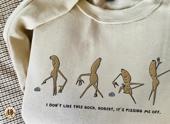 Marcus the Worm Embroidery Sweatshirt - Markus der Wurm Shirt, bestickter Pullover, Lustiges Shirt, Marcus The Worm Meme Personalisation