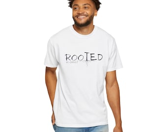 Rooted in Christ T-Shirt, Spiritual Tee, Faith Apparel, Christian Gifts, Inspirational Fashion