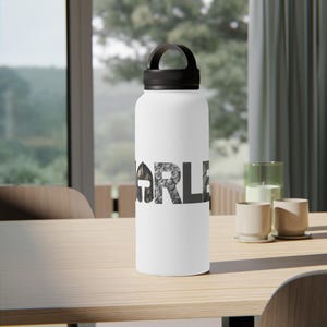 Customizable Stainless Steel Water Bottle with Handle, Personalized Tumblers for Fitness, Knight Themed Water Bottle