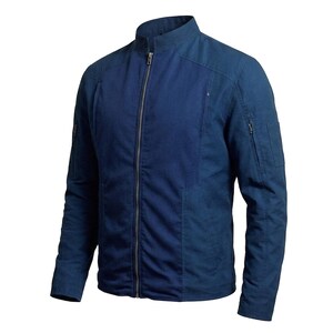 Winter Soldier Blue Jacket Steve Rogers Captain America Inspired Biker Costume image 2