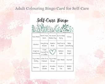 Self-Care Activities Bingo