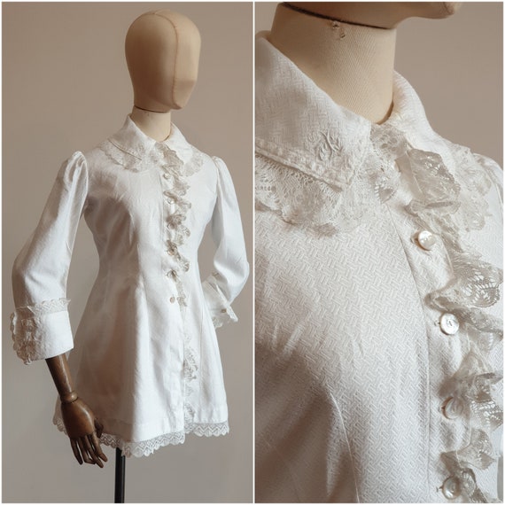 Victorian Cotton Jacket / Victorian White Cotton J