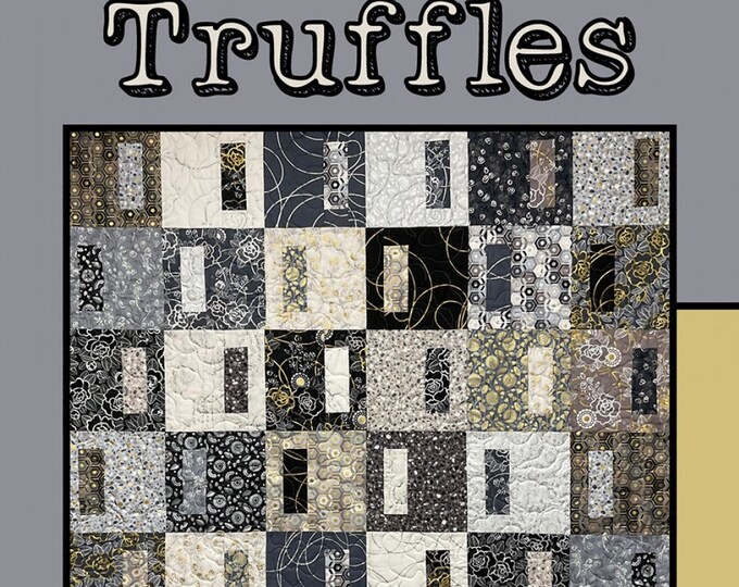 Truffles Quilt Pattern, Villa Rosa Designs VRDMC087, Modern Throw Lap