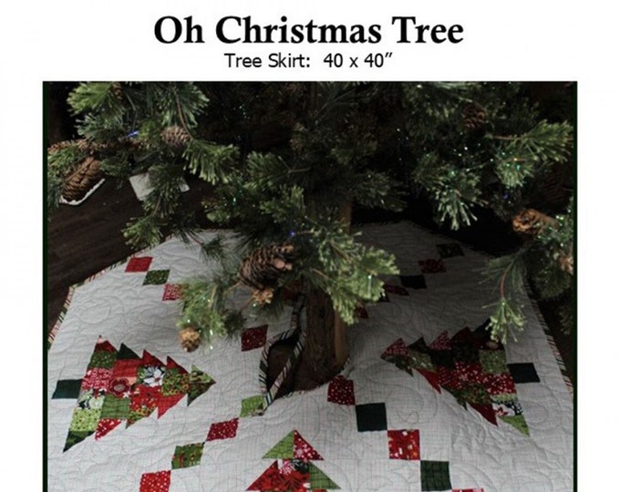 Oh Christmas Tree Skirt Quilt Pattern, CSS377, Charm Pack Squares