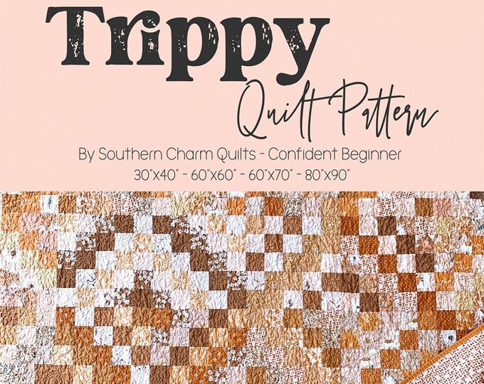 Pattern Print Trippy Bed Set Quilt