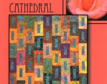 Cathedral Quilt Pattern, Villa Rosa Designs VRD268482, Jelly Roll Friendly Quilt, Precuts Strips Pattern, Strip Quilt Pattern