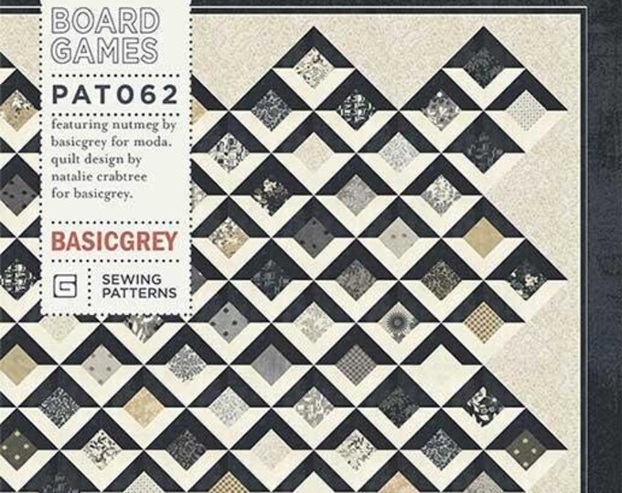 Board Games Quilt Pattern, PAT062, Layer Cake Friendly Pattern, Modern