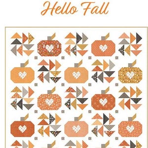 Hello Fall Throw Quilt Pattern, Chelsi Stratton Designs CSD123, FQ ...