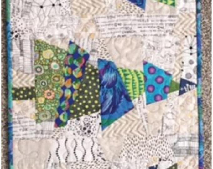 Crazy Christmas Trees Quilted Table Runner Pattern Cut Loose Press