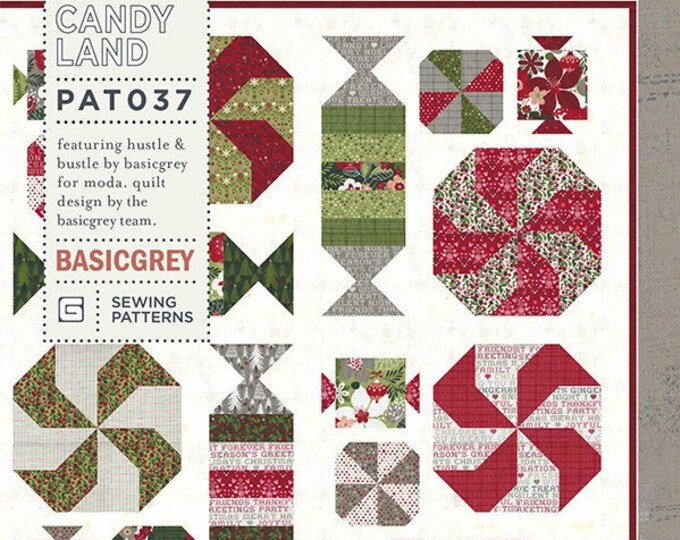 Candy Land Quilt Pattern, PAT037, Fat Eighths F8 Friendly Pattern