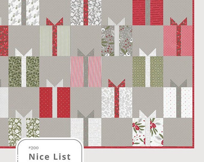 Nice List Quilt Pattern, Lella Boutique LB200, Layer Cake Fat Quarter ...