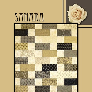 Sahara Quilt Pattern, Villa Rosa Designs VRD522654, Precut 10" Squares Layer Cake Friendly  Easy Quilt Pattern