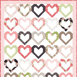 Open Heart Quilt Pattern By Lella Boutique Etsy