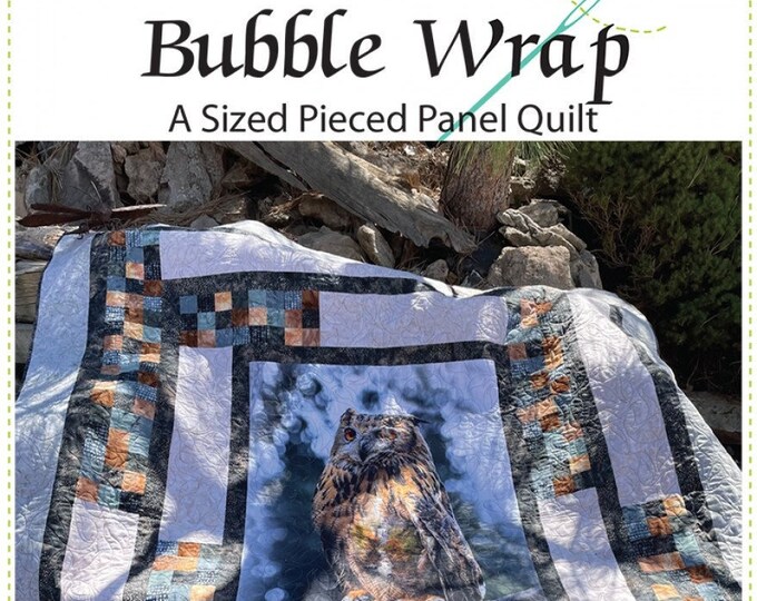 Bubble Wrap Quilt Pattern, QR1168, Fabric Panel Friendly Throw Quilt