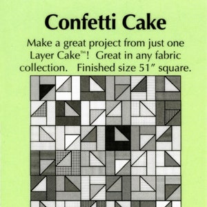 Confetti Cake Quilt Pattern, Pieced Tree Patterns TINY46, Layer Cake Friendly, Baby Quilt, Table Topper, Wall Hanging Pattern