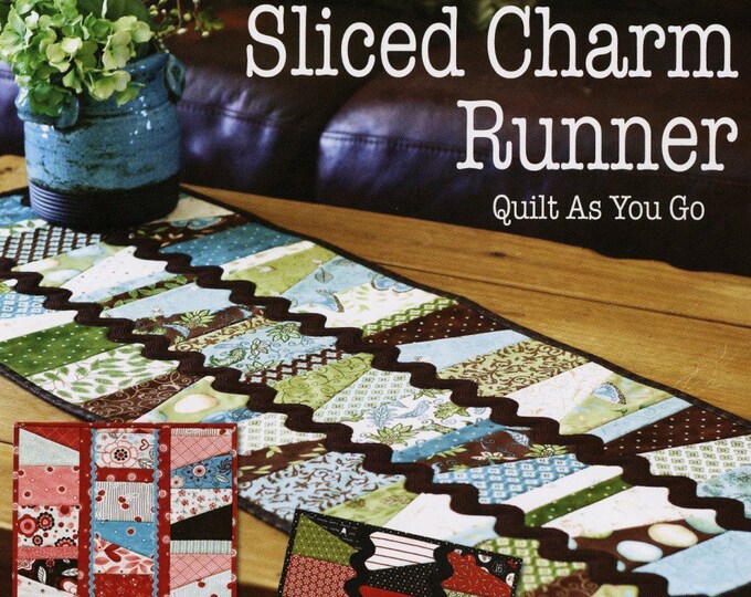 Sliced Charm Runner Pattern, GE Designs GE149, Charm Pack Friendly