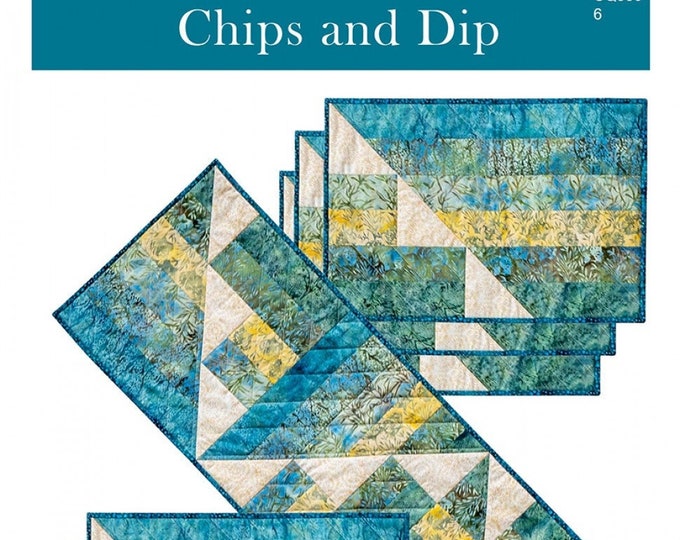 Chips and Dip Quilt Pattern, CQ5506, Table Runner Place Mats Quilt